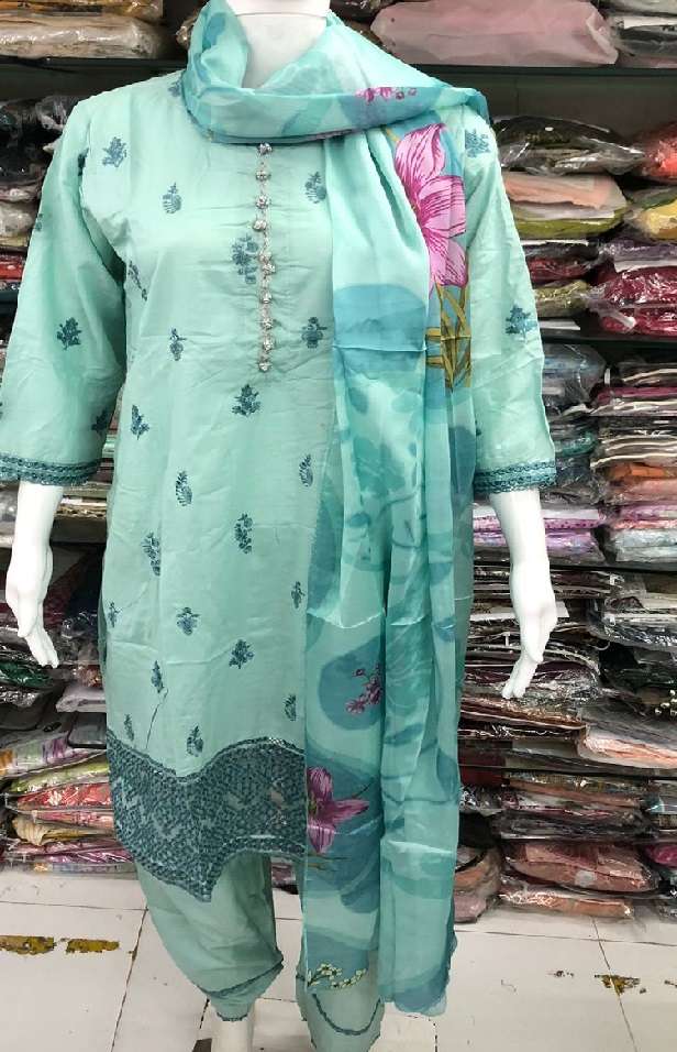 BAHAR Stitched Festive Lawn 2024 Open Pic by Ready Wear